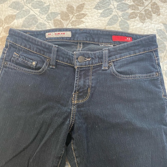 Ladies X-2 Denim pocketed blue Jeans - Picture 3 of 9
